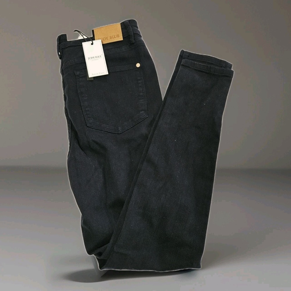 NEW‎ Judy Blue Pull On Skinny Fit Jeans Size 11/30 Navy Blue High Rise
